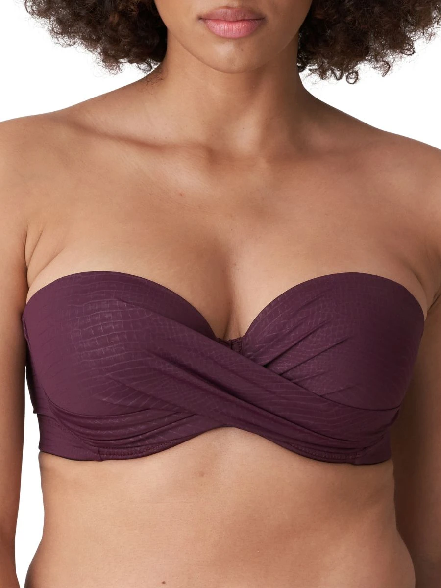 PRIMADONNA Dalyan Strapless Bikini Top - Wine 6 PRIMADONNA Dalyan Strapless Bikini Top - Wine - Image 6