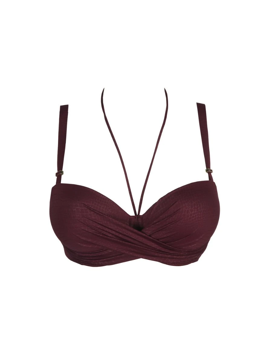 PRIMADONNA Dalyan Strapless Bikini Top - Wine 11 PRIMADONNA Dalyan Strapless Bikini Top - Wine - Image 11