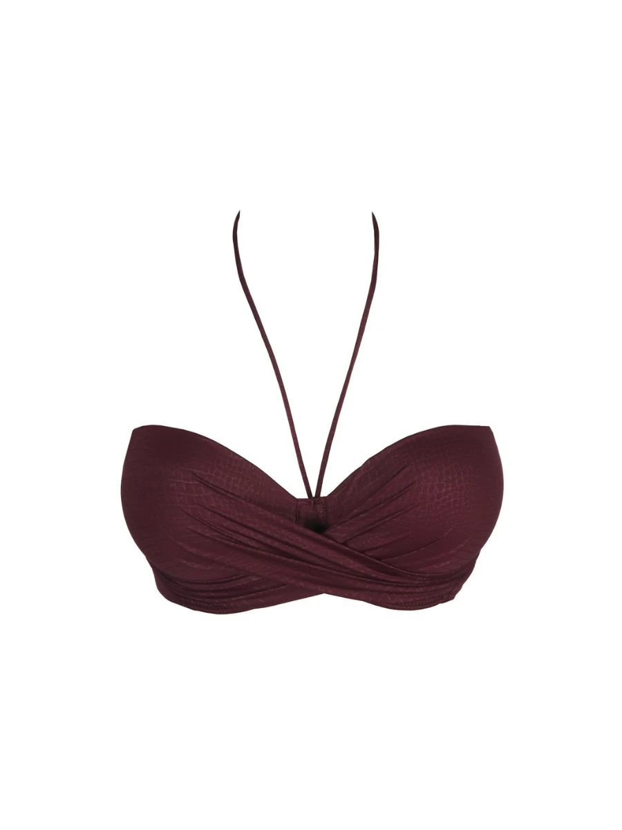 PRIMADONNA Dalyan Strapless Bikini Top - Wine 10 PRIMADONNA Dalyan Strapless Bikini Top - Wine - Image 10