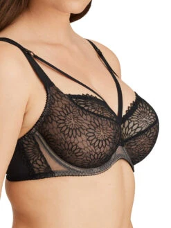 PRIMADONNA Sophora Balcony Bra - Black -Outlet Soft Curve Bra Store braforme primadonna lingerie sophora tulip seam balcony bra 0163184 0163185 black fs