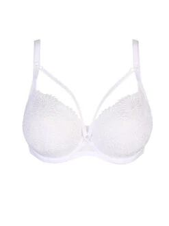 PRIMADONNA Sophora Balcony Bra - White -Outlet Soft Curve Bra Store braforme primadonna lingerie sophora tulip seam balcony bra 0163184 0163185 white p1