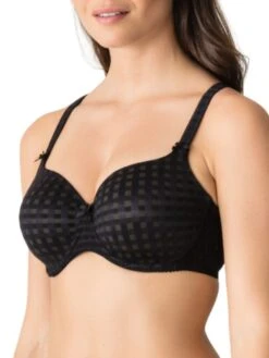 PRIMADONNA Madison Padded Heartshape Bra - Black -Outlet Soft Curve Bra Store braforme primadonna madison 026212 zwa side