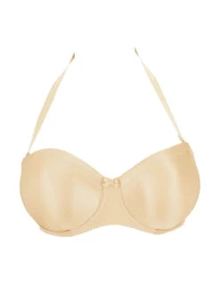 PRIMADONNA Satin Non Padded Strapless Bra - Cognac -Outlet Soft Curve Bra Store braforme primadonna satin 0161331 cog c