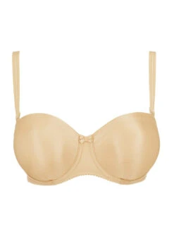 PRIMADONNA Satin Non Padded Strapless Bra - Cognac -Outlet Soft Curve Bra Store braforme primadonna satin 0161331 cog c2