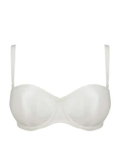 PRIMADONNA Satin Non Padded Strapless Bra - Natural -Outlet Soft Curve Bra Store braforme primadonna satin 0161331 nat c