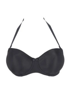 PRIMADONNA Satin Non Padded Strapless Bra - Black -Outlet Soft Curve Bra Store braforme primadonna satin 0161331 zwa c1