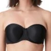 PRIMADONNA Satin Non Padded Strapless Bra - Black
