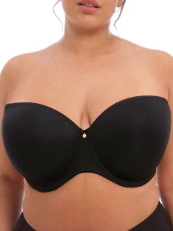 ELOMI Smooth Moulded Strapless Bra - Black