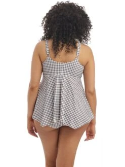 ELOMI Checkmate Moulded Tankini Top - Grey Marl 6 ELOMI Checkmate Moulded Tankini Top - Grey Marl -Outlet Soft Curve Bra Store braforme tankini elomi checkmate 800361 gyl back