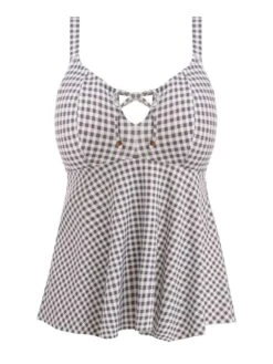 ELOMI Checkmate Moulded Tankini Top - Grey Marl 7 ELOMI Checkmate Moulded Tankini Top - Grey Marl -Outlet Soft Curve Bra Store braforme tankini elomi checkmate 800361 gyl plain