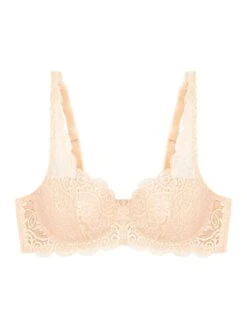 Triumph Amourette 300 WHP Half Cup Bra - Orange Highlight 11 Triumph Amourette 300 WHP Half Cup Bra - Orange Highlight -Outlet Soft Curve Bra Store braforme triumph 10166798 pale c