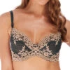Wacoal Embrace Lace Underwire Bra - Ebony/Shifting Sand