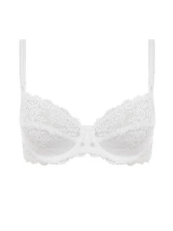 Wacoal Embrace Lace Underwire Bra - Delicious White -Outlet Soft Curve Bra Store braforme wa065191 135 wacoal lingerie embrace lace white underwired bra p