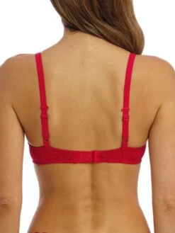Wacoal Halo Lace Moulded Bra - Barbados Cherry -Outlet Soft Curve Bra Store braforme wacoal halo 20lace 851205 602 back 203