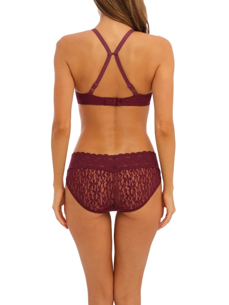 Wacoal Halo Lace Moulded Bra - Zinfandel 5 Wacoal Halo Lace Moulded Bra - Zinfandel - Image 5