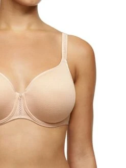 Chantelle Chic Essential Covering Spacer Bra - Golden Beige -Outlet Soft Curve Bra Store chantelle 20chic 20essential 20bra 20c16g70 2001n 20golden 20beige 20close