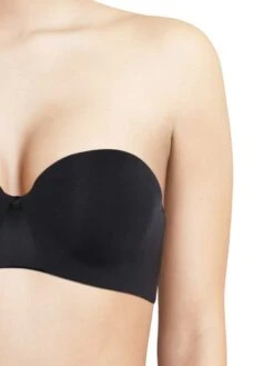 Chantelle Essentiall Bandeau T-Shirt Bra - Black -Outlet Soft Curve Bra Store chantelle 20essentiall 20c15g50 20011 20black 20s