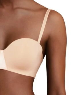 Chantelle Essentiall Bandeau T-Shirt Bra - Golden Beige -Outlet Soft Curve Bra Store chantelle 20essentiall 20c15g50 2001n 20golden 20beige 20s