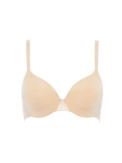 Chantelle Essentiall Covering T-Shirt Bra - Golden Beige -Outlet Soft Curve Bra Store chantelle 20essentiall 20c15g60 2001n 20golden 20beige 20p