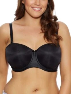 ELOMI Smoothing Foam Moulded Strapless Bra - Black