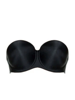 FANTASIE Smoothing Moulded Strapless Bra - Black -Outlet Soft Curve Bra Store fl4530 blk cut fantasie lingerie smoothing black moulded strapless bra