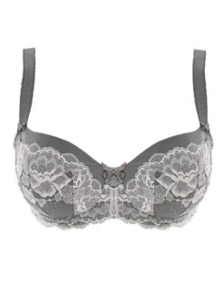 FANTASIE Marianna Padded Half Cup Bra - Silver 5 FANTASIE Marianna Padded Half Cup Bra - Silver -Outlet Soft Curve Bra Store fl9201 sir plain