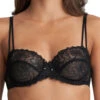 MARIE JO Jane Horizontal Seam Balcony Bra - Black