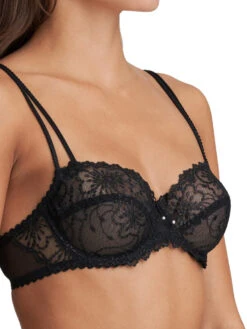 MARIE JO Jane Horizontal Seam Balcony Bra - Black 6 MARIE JO Jane Horizontal Seam Balcony Bra - Black -Outlet Soft Curve Bra Store marie jo lingerie balcony bra jane 0101332 black fs