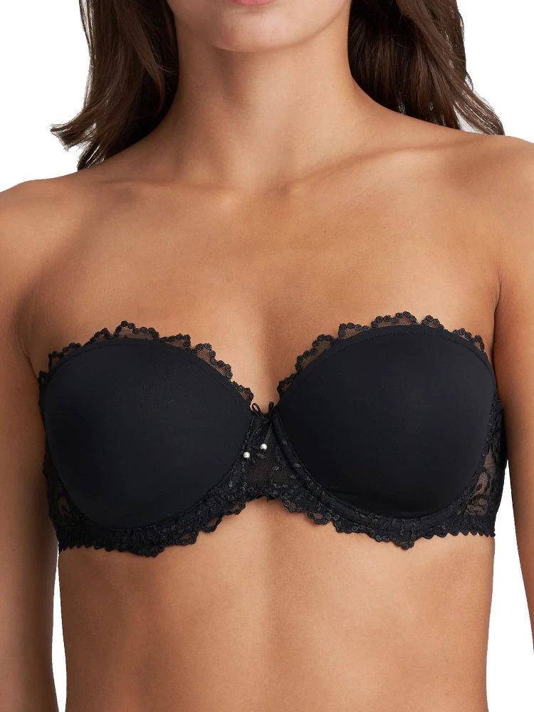 MARIE JO Jane Padded Strapless Bra - Black 3 MARIE JO Jane Padded Strapless Bra - Black - Image 3