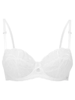 Gossard Fiesta Balcony Bra - White Sparkle -Outlet Soft Curve Bra Store new braforme gossard fiesta 19705 wht c