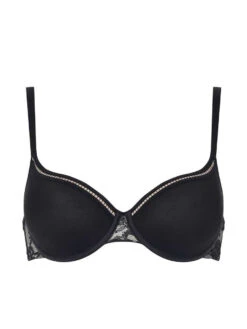 Passionata Olivia Covering T-Shirt Bra - Black -Outlet Soft Curve Bra Store passionata 20olivia 20011 20p49j90 20p