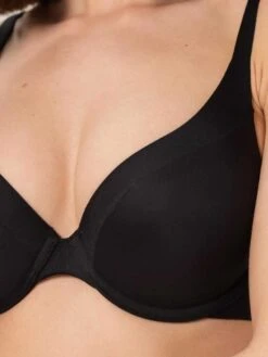 Triumph Body Make-Up Soft Touch Half Cup Bra - Black -Outlet Soft Curve Bra Store triumph lingerie 10205991 body make up soft touch whp 0004 s