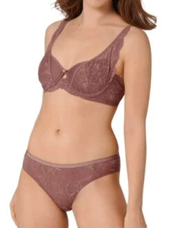 Triumph Amourette Charm Padded Bra - Rose Brown -Outlet Soft Curve Bra Store triumph lingerie 10207953 00ud amourette charm wp03 full