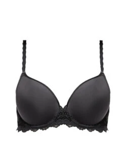 Wacoal Lace Perfection Contour Bra - Charcoal -Outlet Soft Curve Bra Store we135004 chl cut wacoal lingerie lace perfection charcoal contour bra