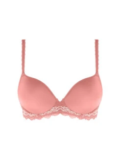 Wacoal Lace Perfection Contour Bra - Strawberry Ice -Outlet Soft Curve Bra Store we135004 sbe cut wacoal lingerie lace perfection strawberry ice contour bra