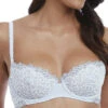 Wacoal Lace Essentiel Balcony Bra - Celestial Blue/Navy