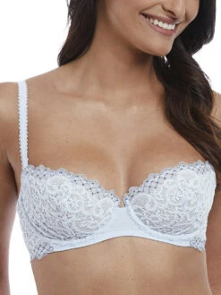 Wacoal Lace Essentiel Balcony Bra - Celestial Blue/Navy